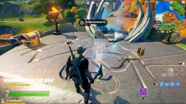 fortnite play spire's message at guardian outpost