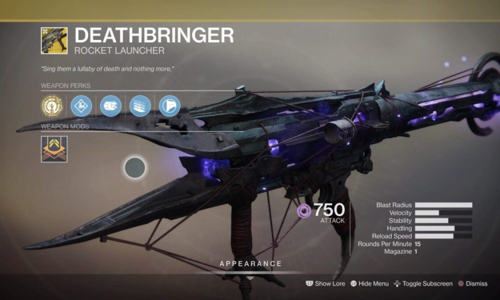 Destiny 2 How to Get Deathbringer Catalyst & What It Does