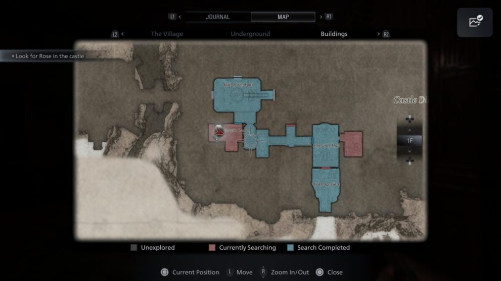 resident evil village check map