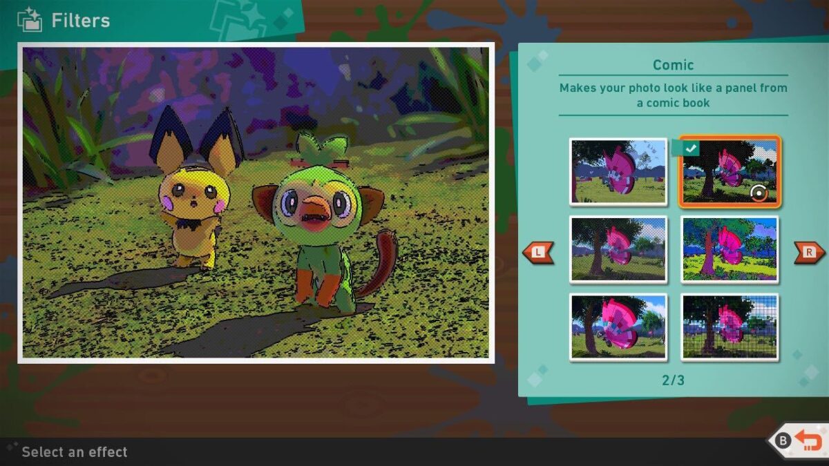 new pokemon snap filters