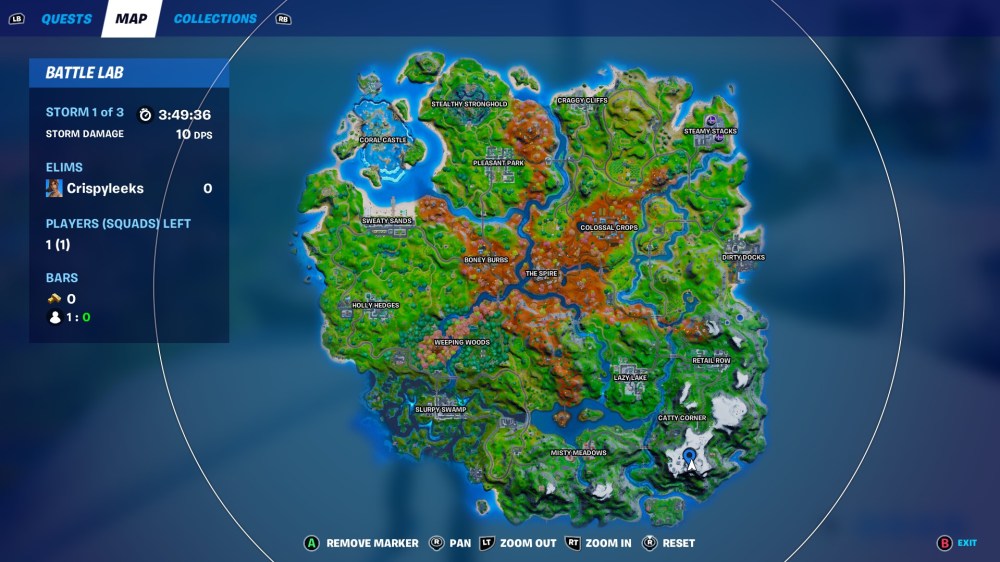 Fortnite Where to Place Spirit Crystal at the Tallest Mountain (Season