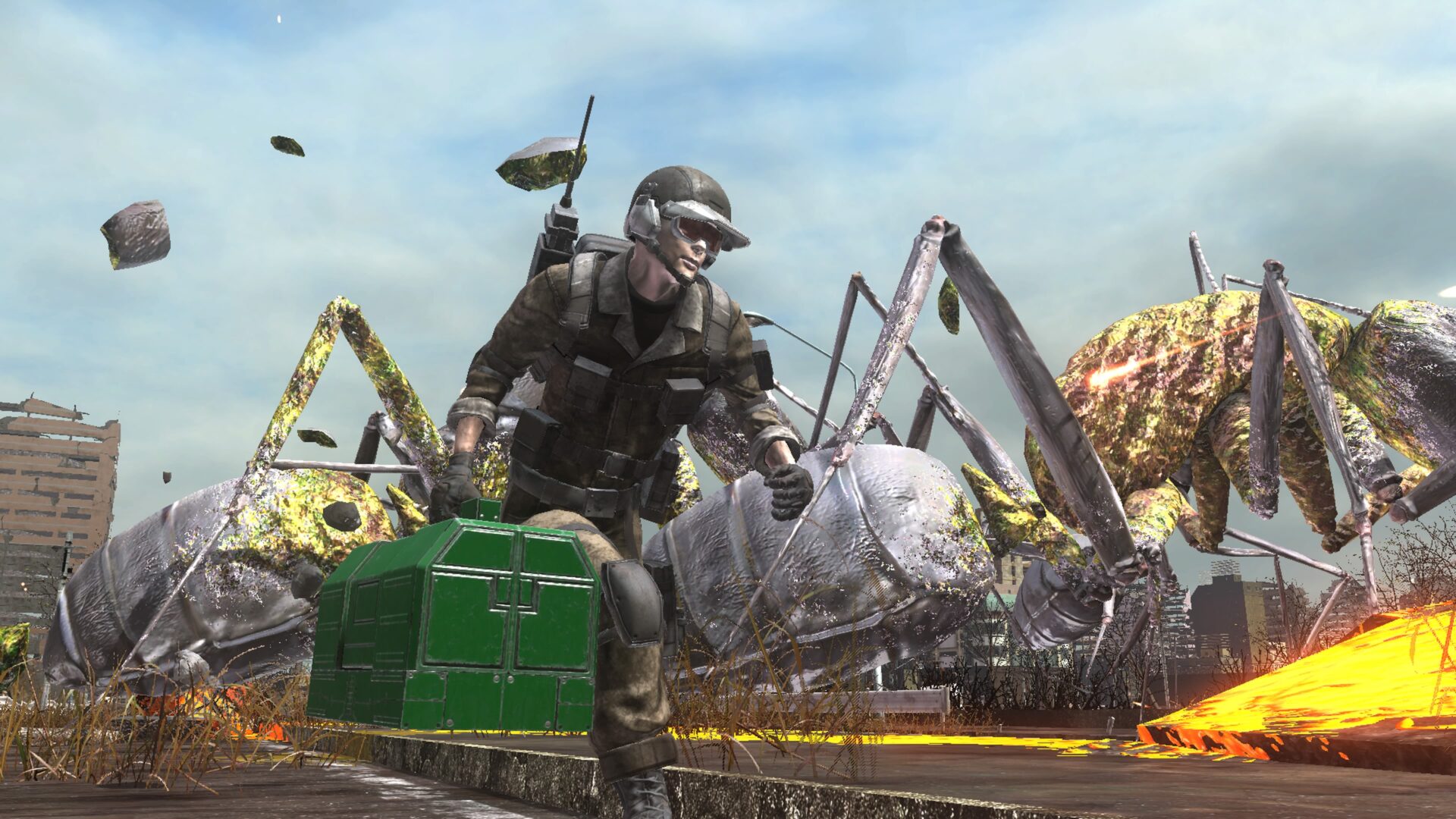 Life on deserted island with enemy soldier. Earth Defense Force: World brothers. Earth Defense Force 6. Giant Ant (Earth Defense Force 6). Earth Defense Force, Kyoung Hwan Kim.