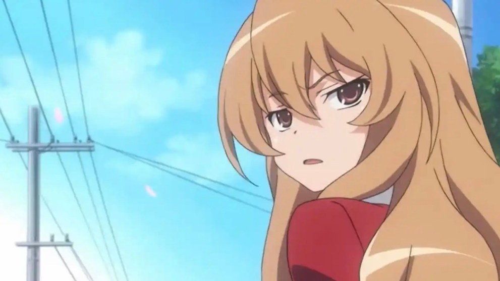 Taiga Aisaka stares daggers through your very soul in Toradora!