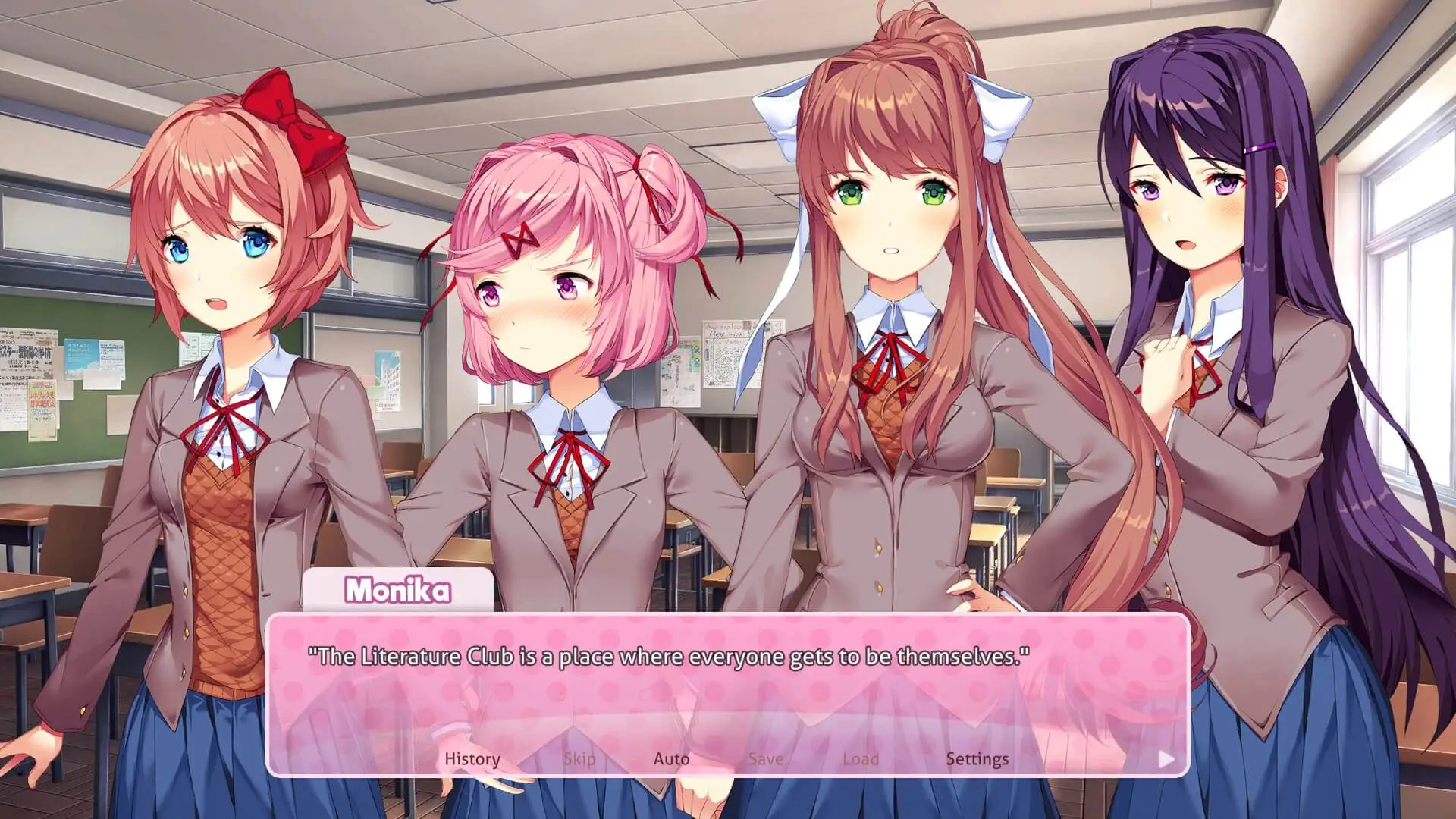 ddlc before story words for monika