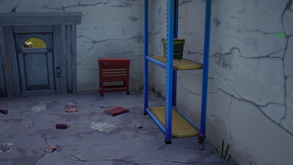 fortnite pleasant park garage spray can location