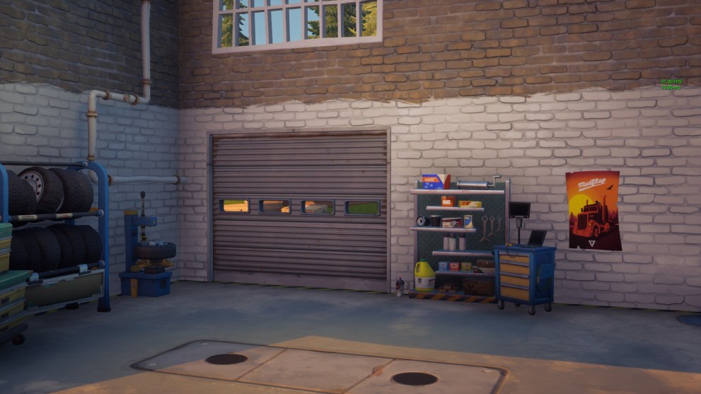 fortnite pleasant park garage spray can location