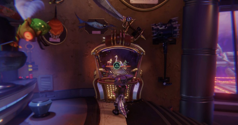 hey lombax dj trophy, play songs on zurkie's jukebox, ratchet and clank rift apart