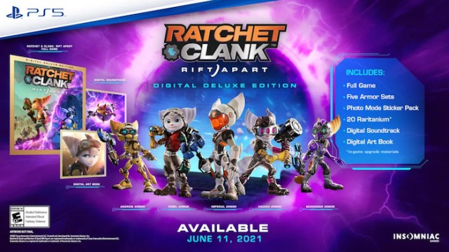 ratchet and clank rift apart preorder dlc, ratchet and clank rift apart digital deluxe edition dlc