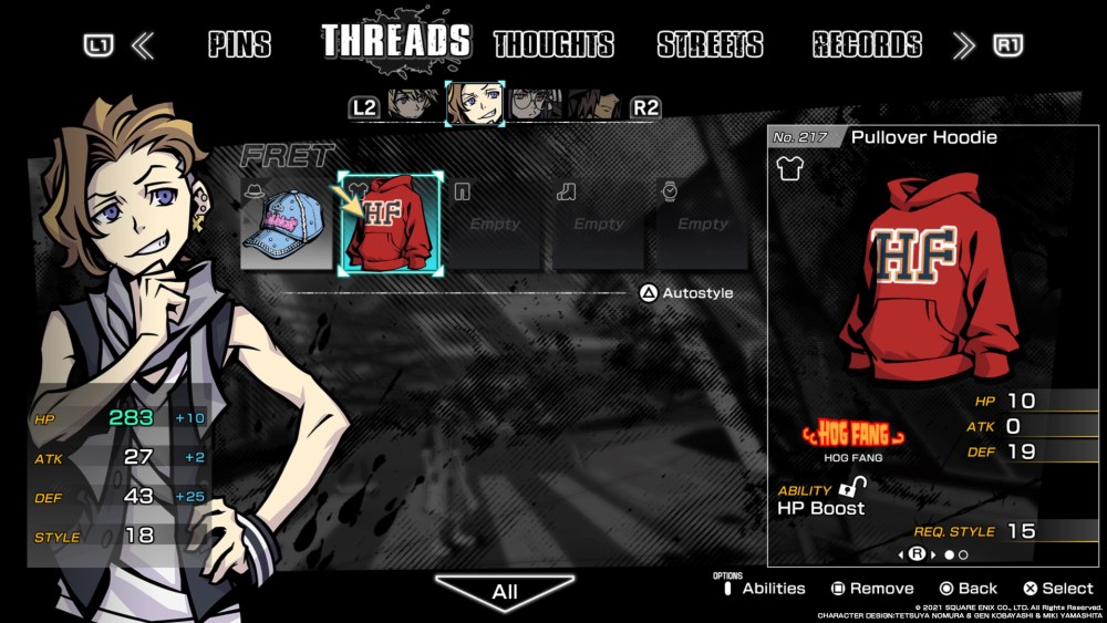 neo the world ends with you gear