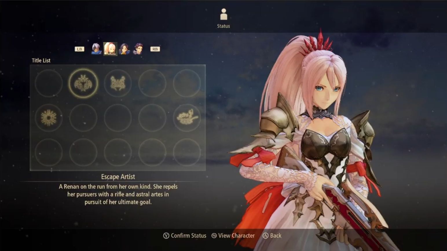 Tales of arise как поменять язык. Character Overview.