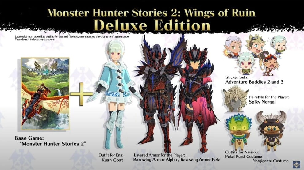 monster hunter stories 2 deluxe edition dlc
