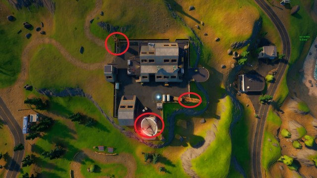 fortnite wiretap locations at dinky dish