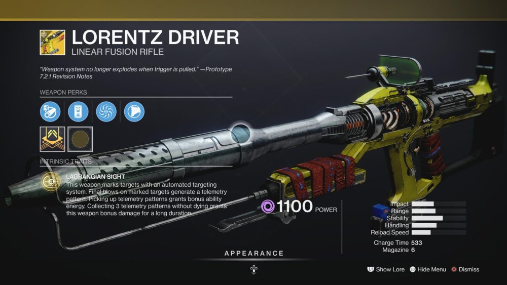 Destiny 2 How to Get Lorentz Driver Exotic Linear Fusion Rifle