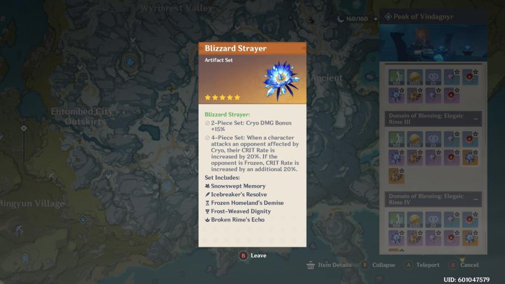 Genshin Impact: How to Get Blizzard Strayer Artifact Set