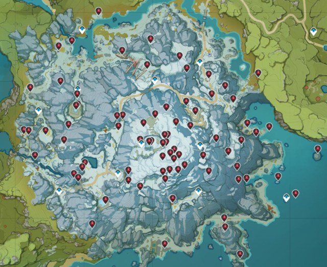 Genshin Impact Crimson Agate Map