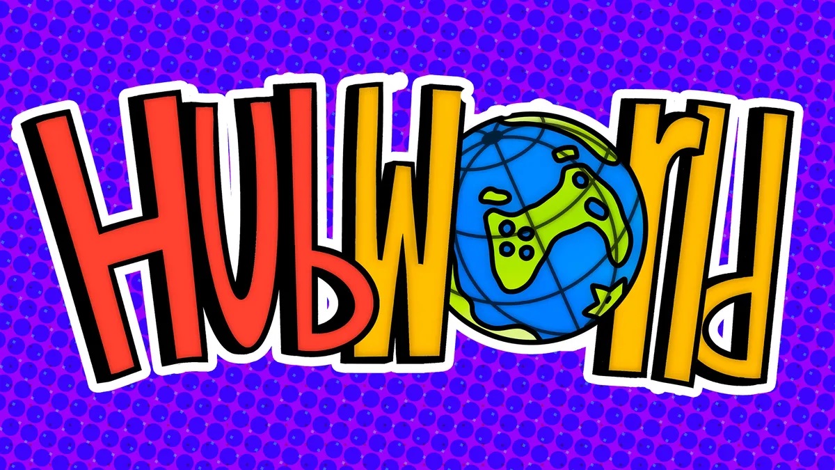 Hubworld 3D Platformer Title Logo