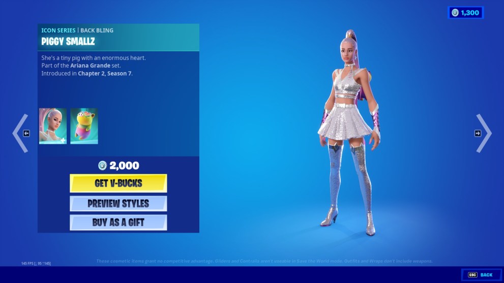 fortnite ariana grande skin