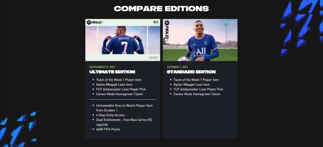fifa 22 editions explained, fifa 22 pre-order guide