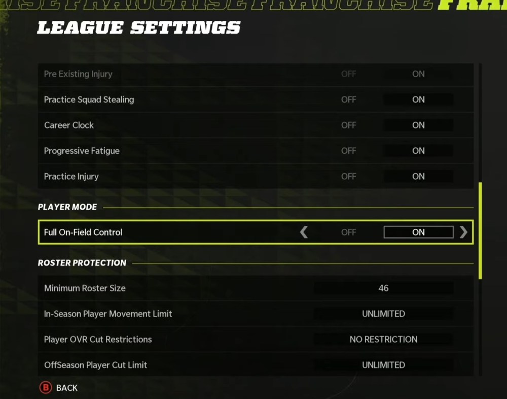 Madden 22 How to Player Lock in Franchise Mode