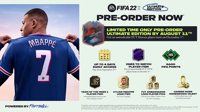 fifa 22 ultimate edition 4600 fifa points