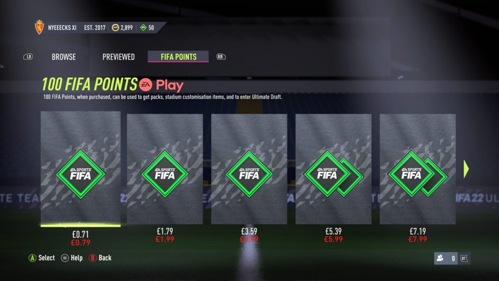 video øre alkove FIFA 22: All FIFA Points Prices (Microtransactions)