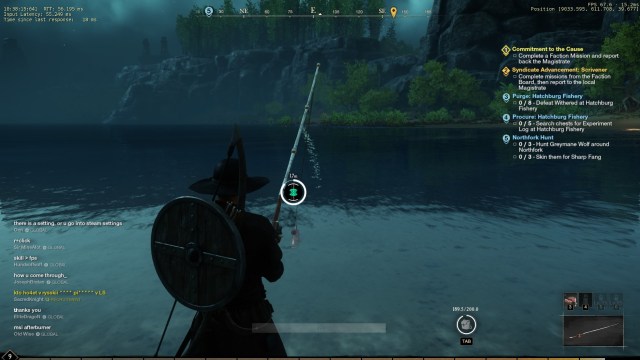 new world fishing, how to reel fish in new world
