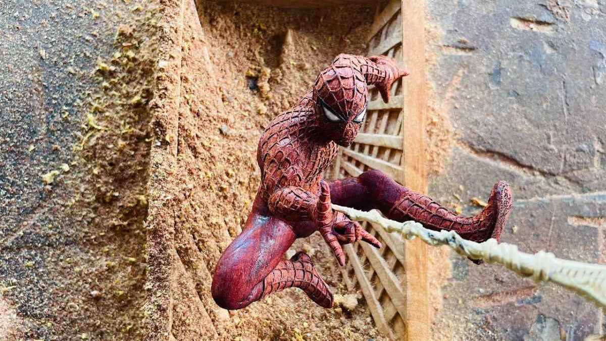 Spider-Man, Wood Art, Carving, Woodart Vietnam