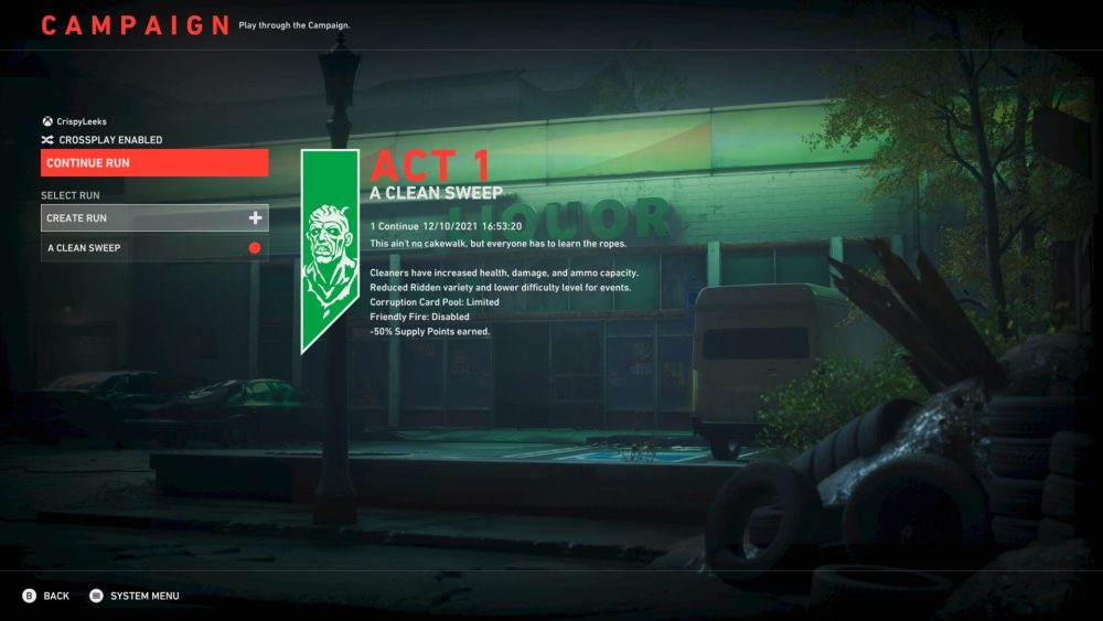 Back 4 Blood How to Change Difficulty