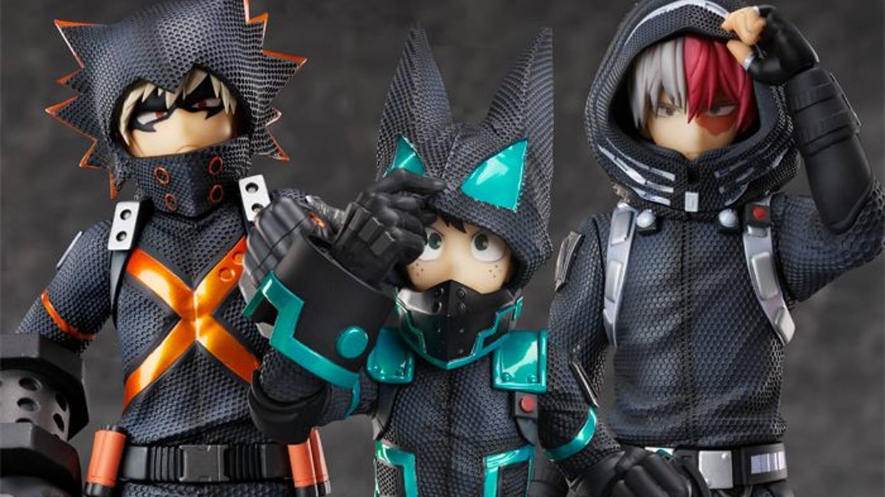 My Hero Academia World Heroes' Mission Deku, Bakugou, and Todoroki