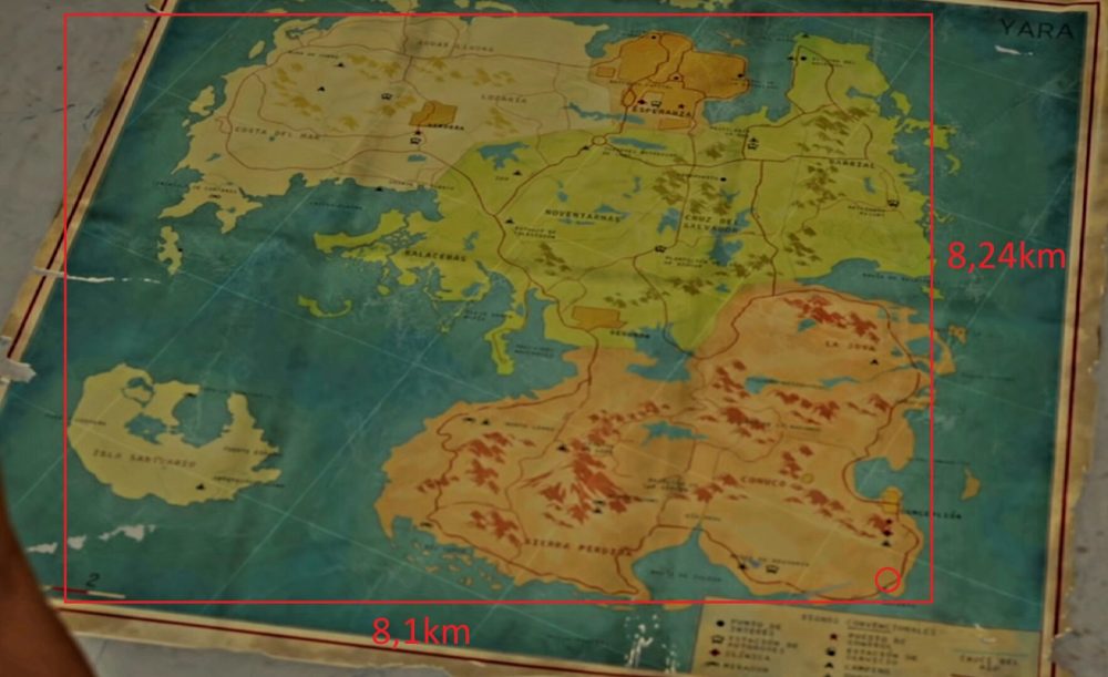 Far cry 6 map size measured