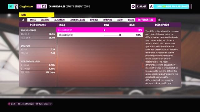 Tuning your car for drifting in forza horizon 5