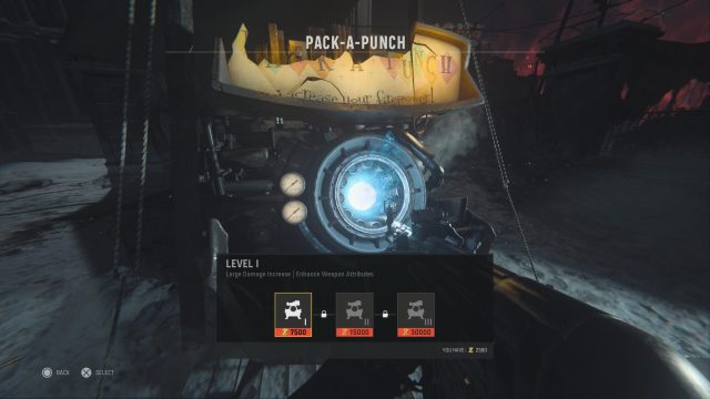 pack-a-punch weapons in vanguard zombies