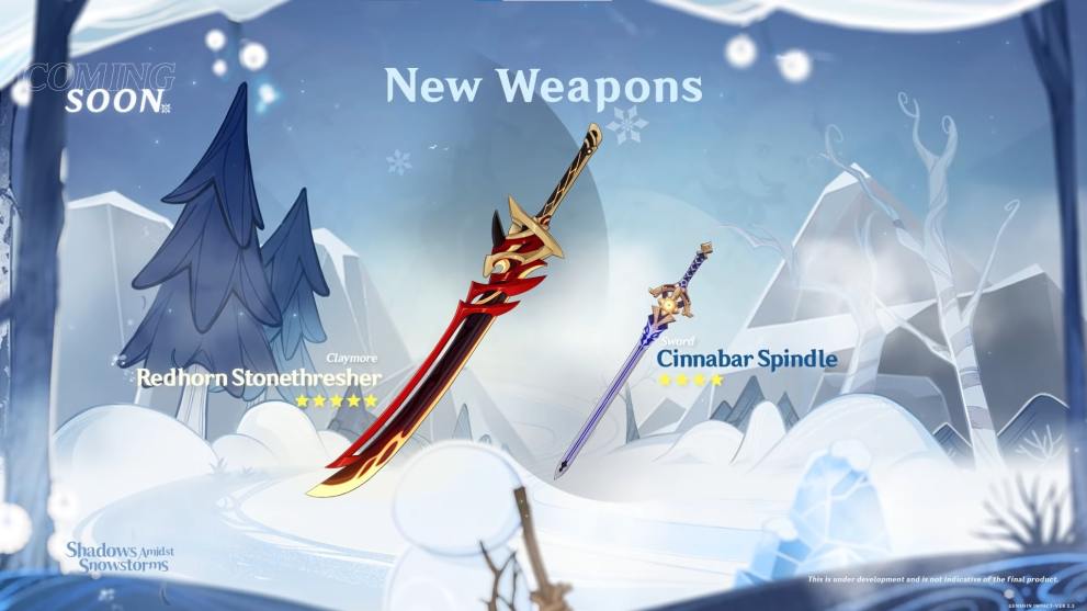 Genshin Impact 2.3 New Weapons