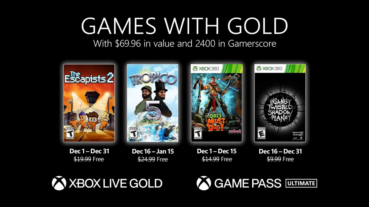 Xbox Games WIth Gold