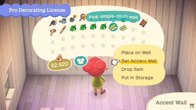 animal crossing new horizons accent wall, pro decorating license