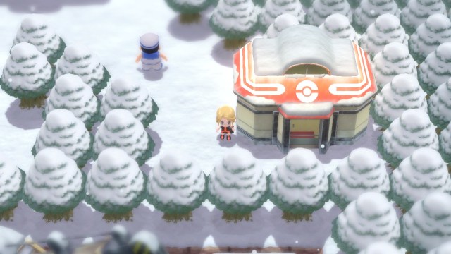 pokemon brilliant diamond snowpoint city