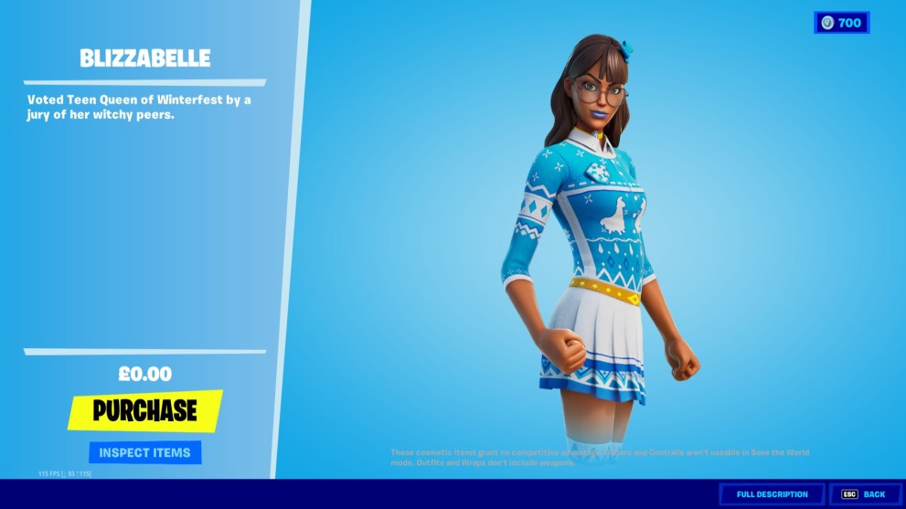 fortnite blizzabelle skin