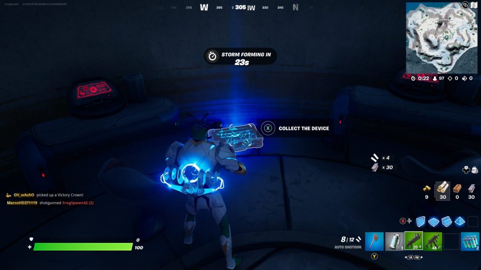 where to find the device in Fortnite