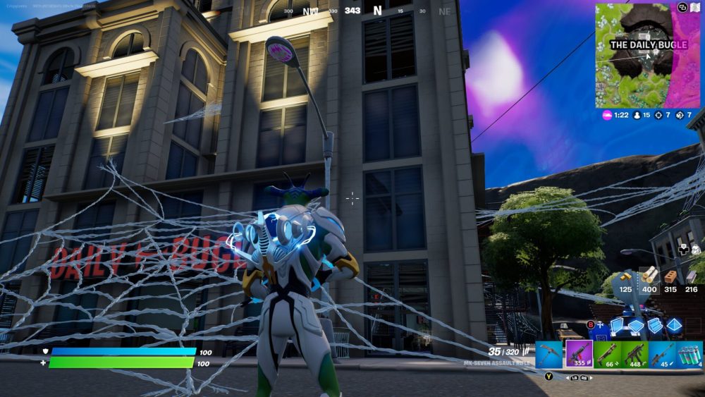 how to get spider-man mythic web shooters in Fortnite