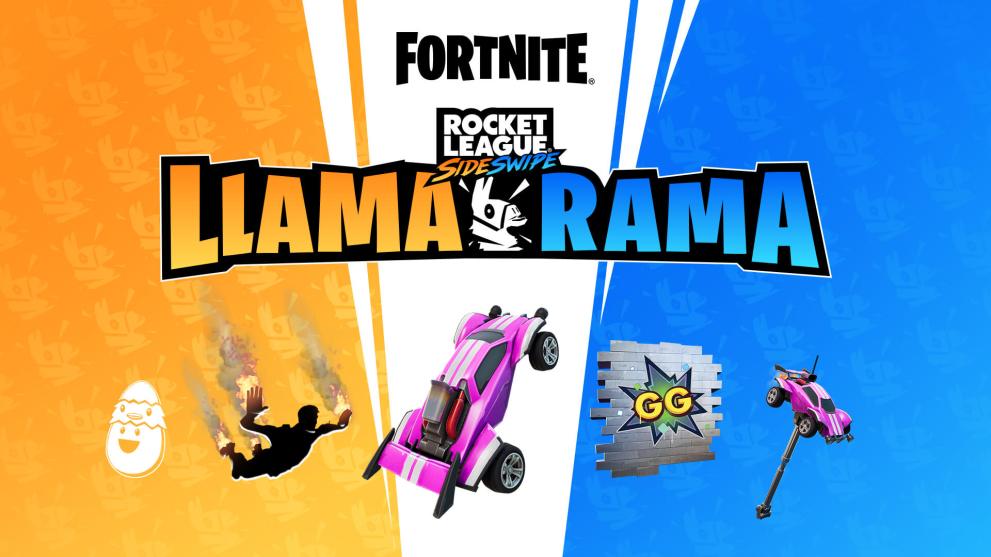 fortnite x rocket league sideswipe llama-rama