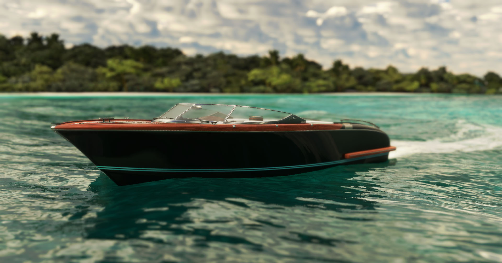 Microsoft Flight Simulator Luxury Speedboat