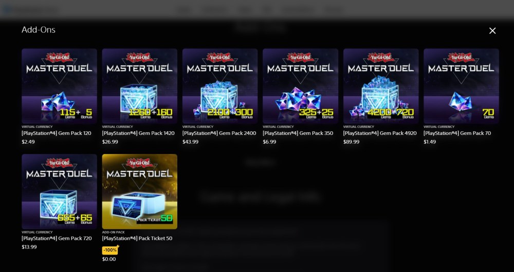 master duel microtransactions