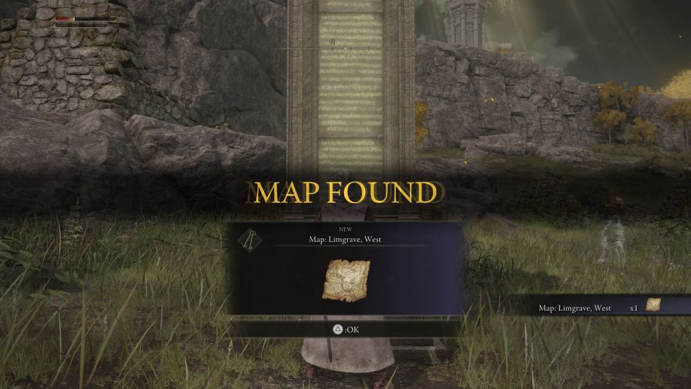 Limgrave Map Fragment West Found