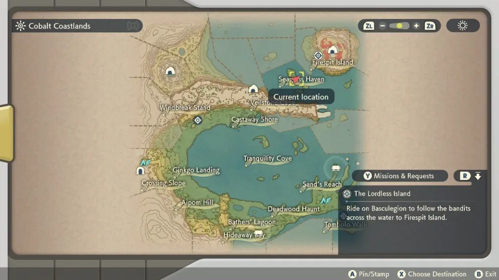 Pokemon Legends Arceus Cobalt Coastlands Map evolve Murkrow