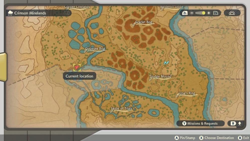 Pokemon Legends Arceus Gone Astray in the Mirelands Map