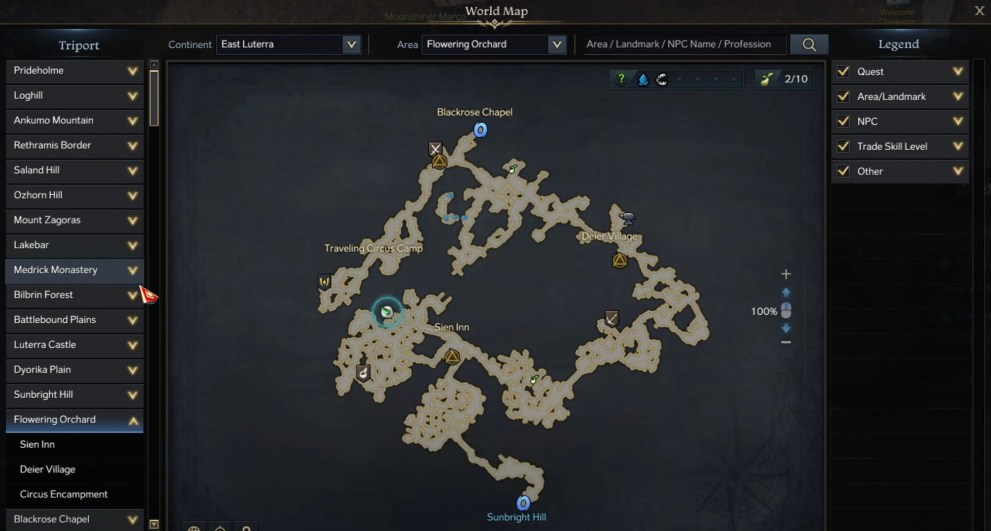 lost ark dalian orchard's secret