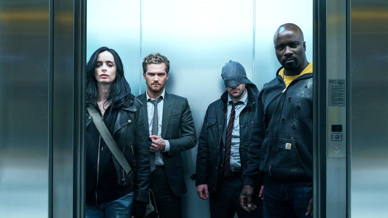 Marvel originals Daredevil, Jessica Jones, Luke Cage, Iron Fist, The Punisher, and The Defenders, Netflix