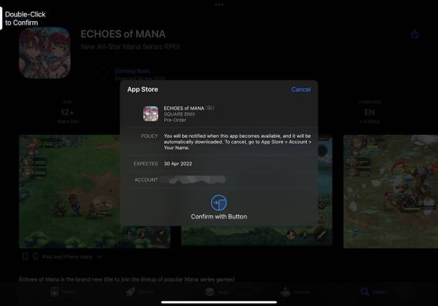 how to pre register echoes of mana on IOS