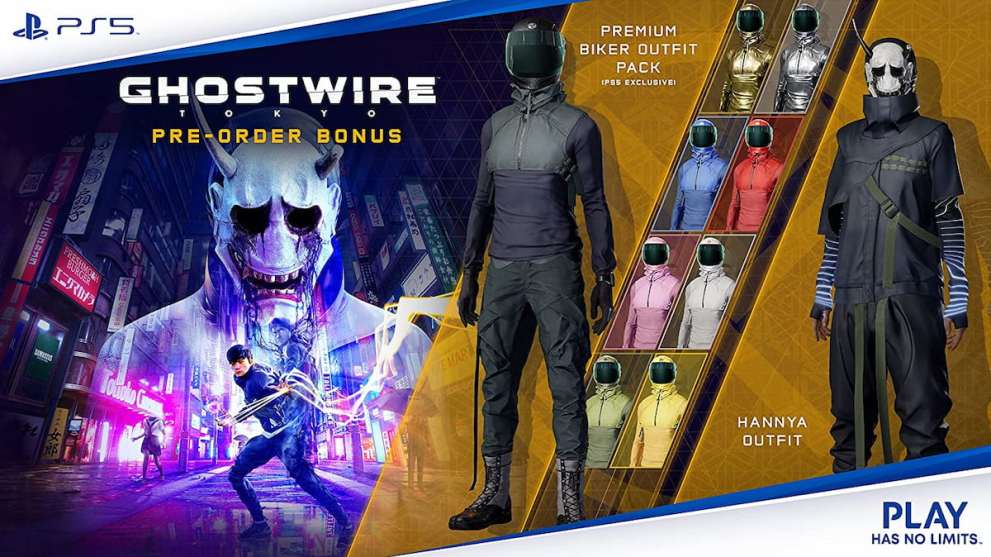 preorder bonuses in Ghostwire Tokyo