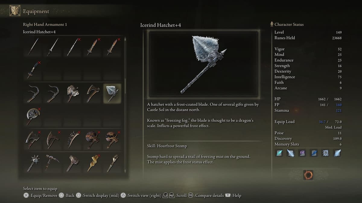 How & Where to Get Icerind Hatchet in Elden Ring Location & Stats
